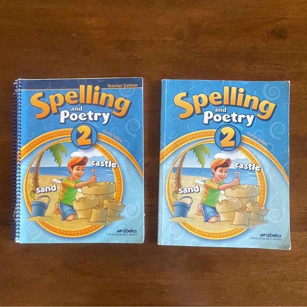 Abeka Spelling and Poetry 2 Teacher Edition and Student Book